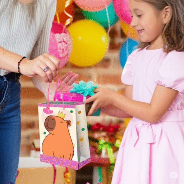 Kit 12 Sacolas Grandes de Papel Capivara 38 x 24 x 6,7 cm - Imagem 3