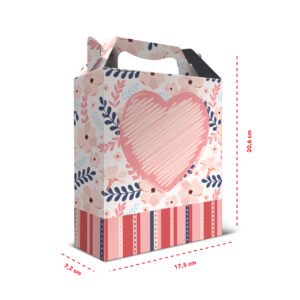 Kit 12 Caixas Médias Presente Papel Ecológico Mães 17,5 x 20,6 x 7,2 cm