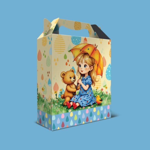 Kit 12 Caixas de Papel Média Menina e Urso17,5 x 20,6 x 7,2 cm - Imagem 4
